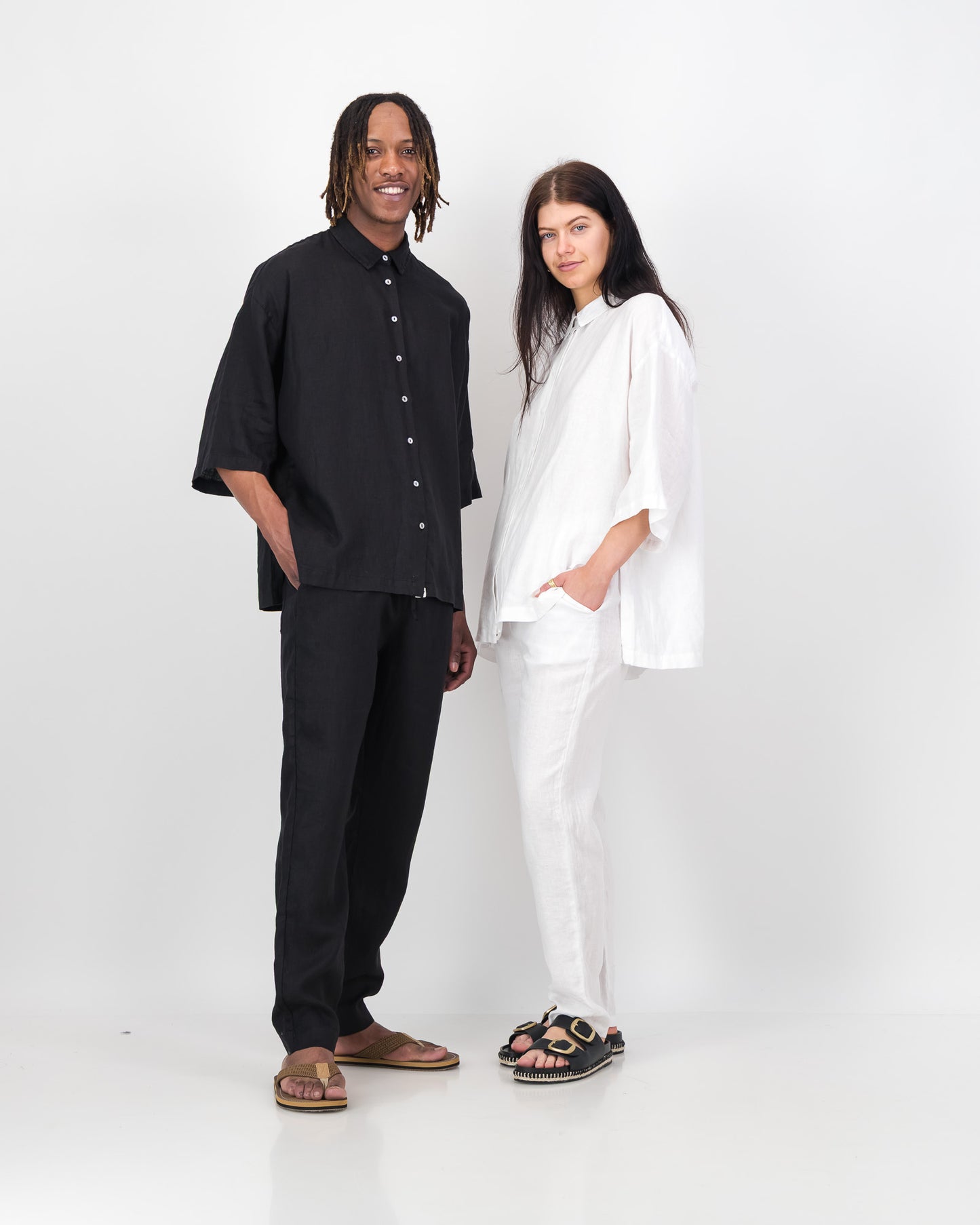 Uni Linen Drawstring Pant