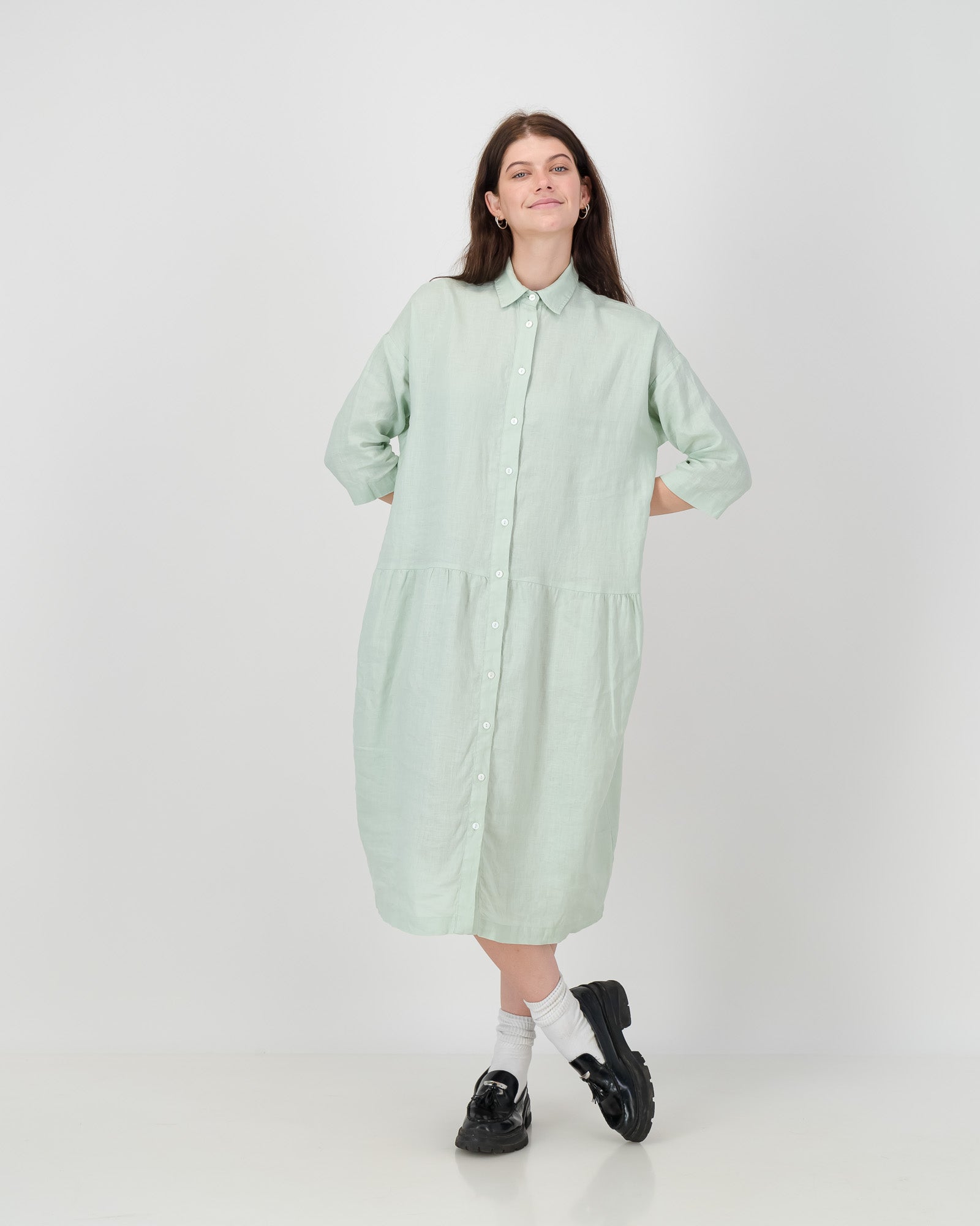 linen dresses south africa Front or Back Tie-Around Waist Linen Maxi Dress