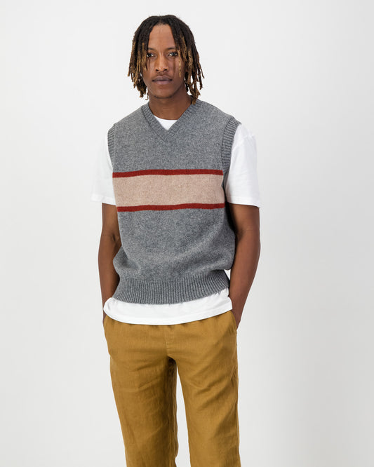 Lambs Wool Stripe Vest
