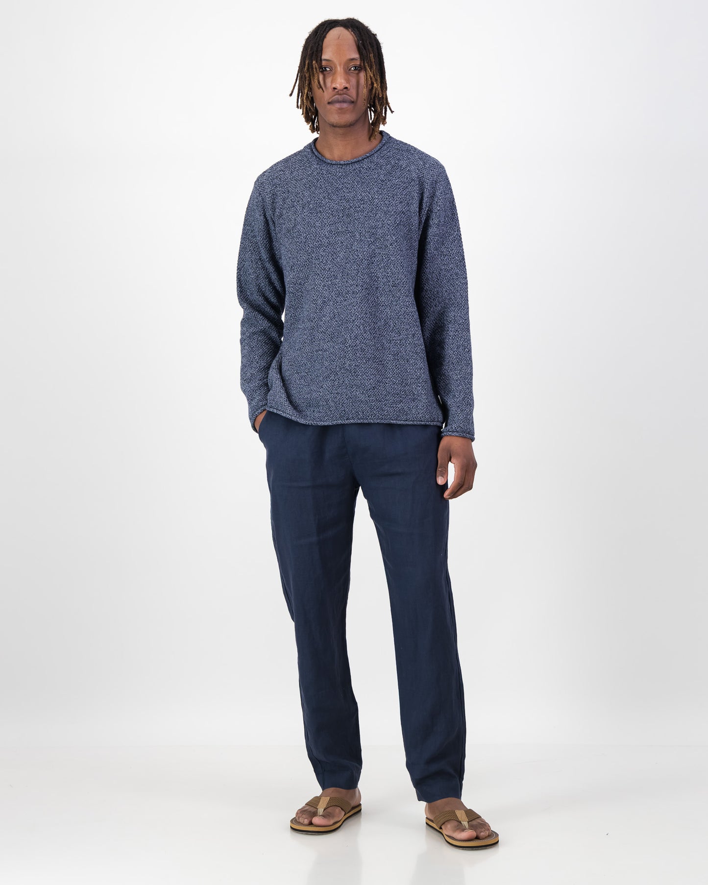 Uni Linen Drawstring Pant