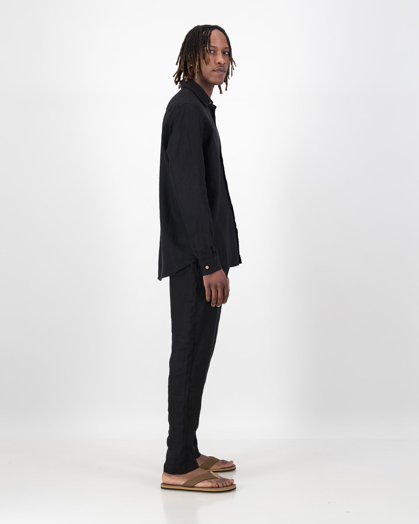 Uni Linen Drawstring Pant