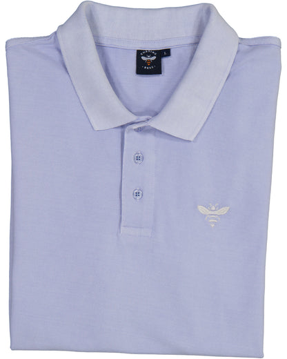 Pigment dye polo shirt