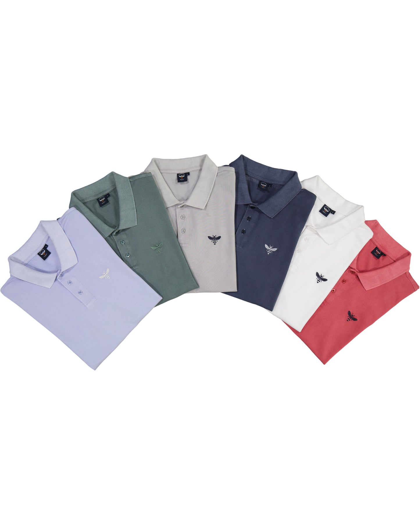 Pigment dye polo shirt