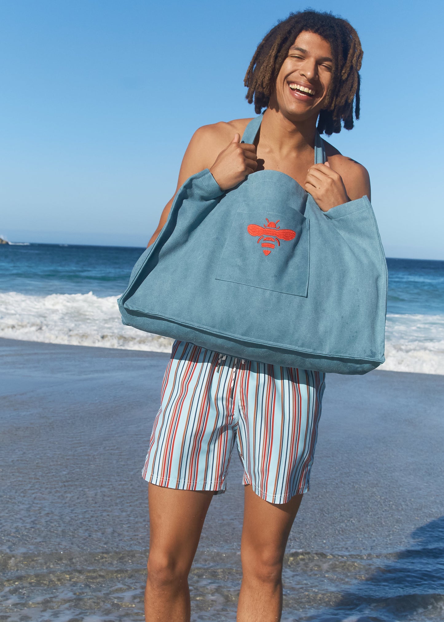 Canvas Bee Beach Bag