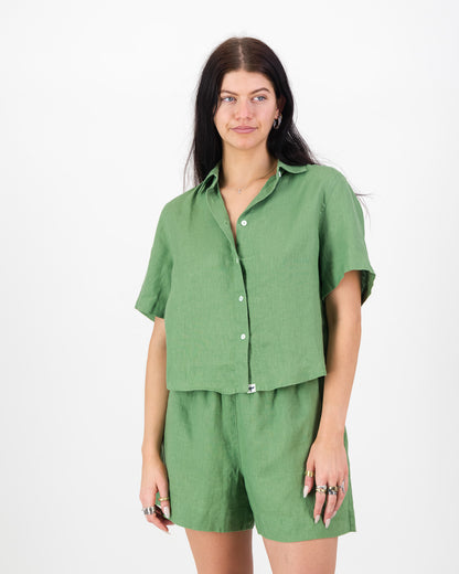 Womens Linen Resort Short