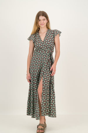 Open image in slideshow, Pintuck Shay Wrap Dress
