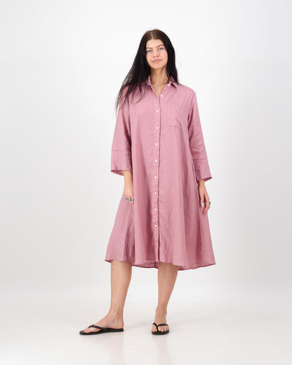 Women’s Classic Linen Shirt Dress