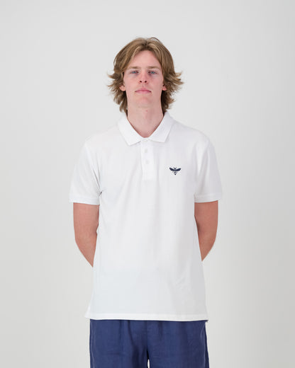 Pigment dye polo shirt