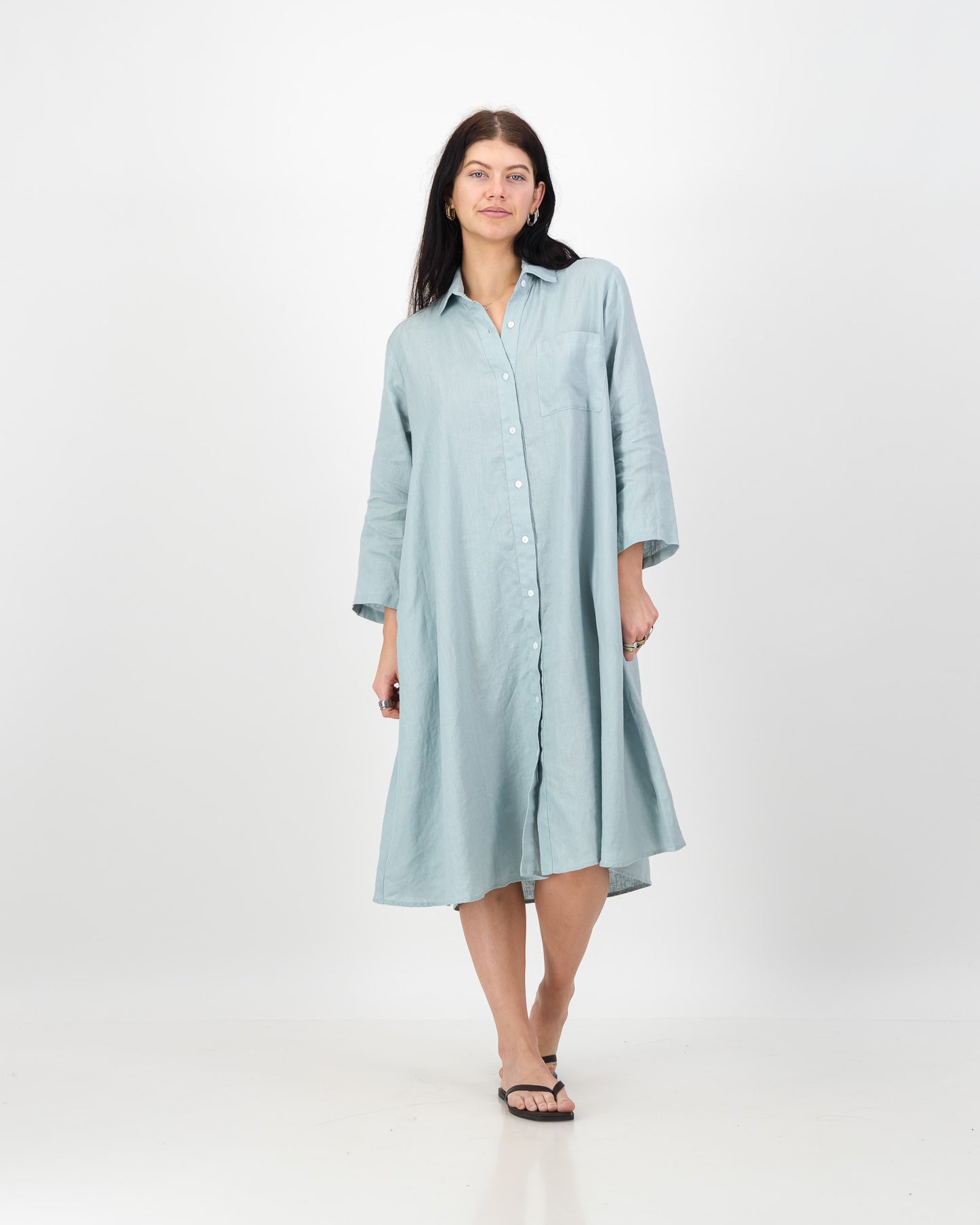 Women’s Classic Linen Shirt Dress