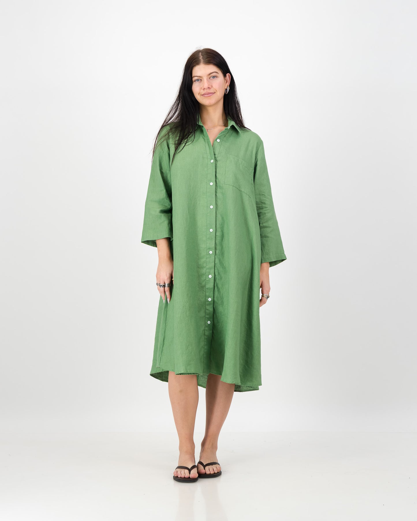 Women’s Classic Linen Shirt Dress