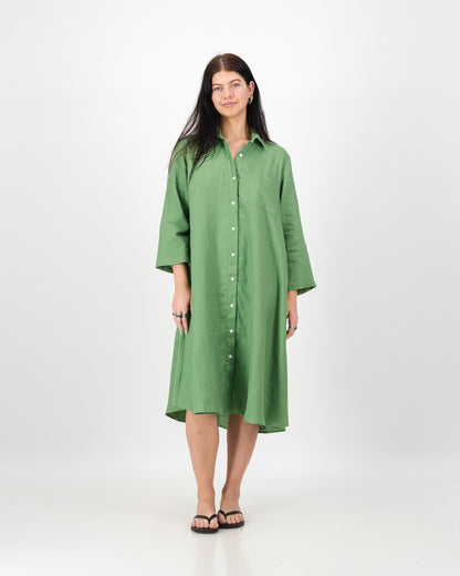 Women’s Classic Linen Shirt Dress