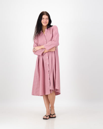 Women’s Classic Linen Shirt Dress