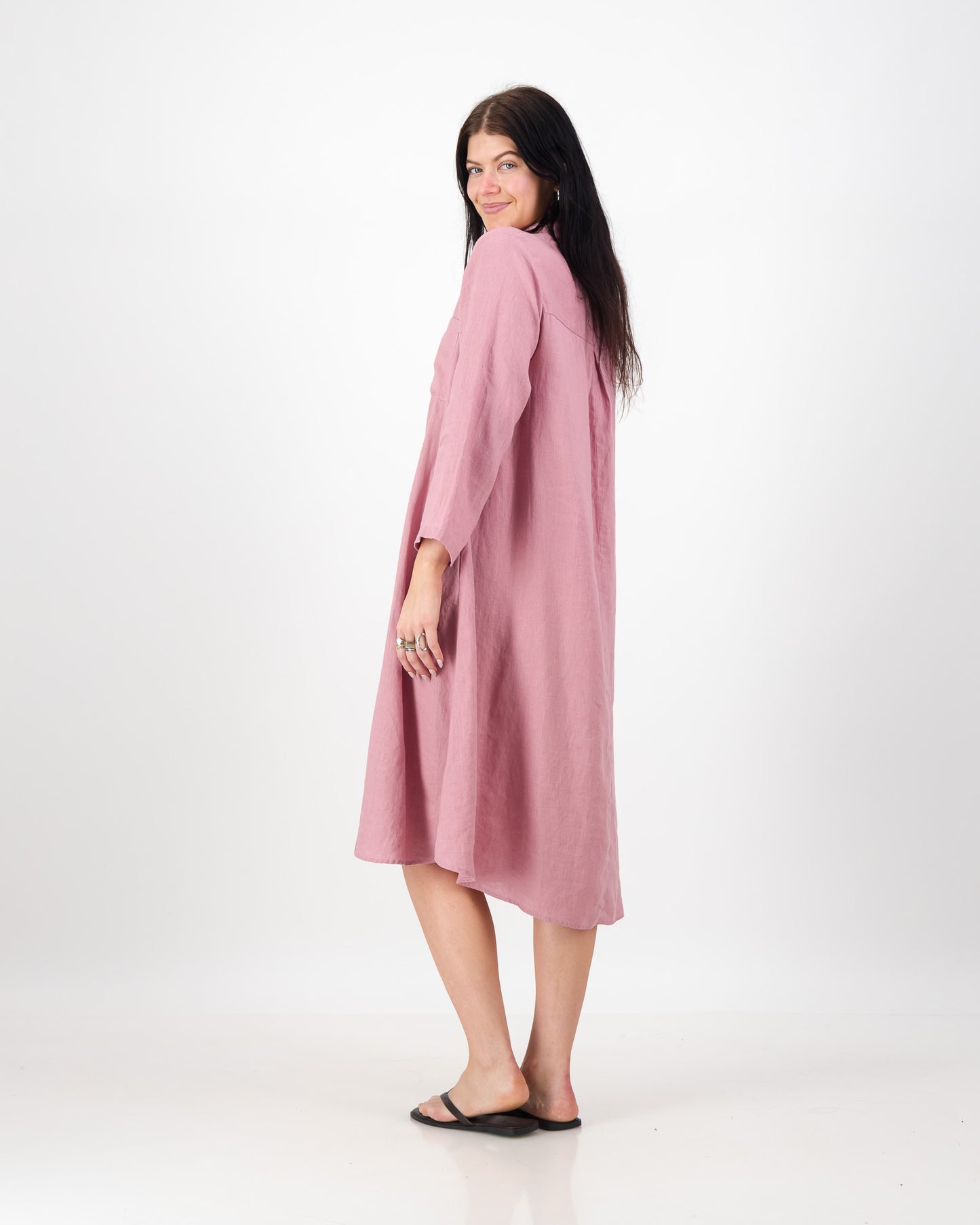 Women’s Classic Linen Shirt Dress