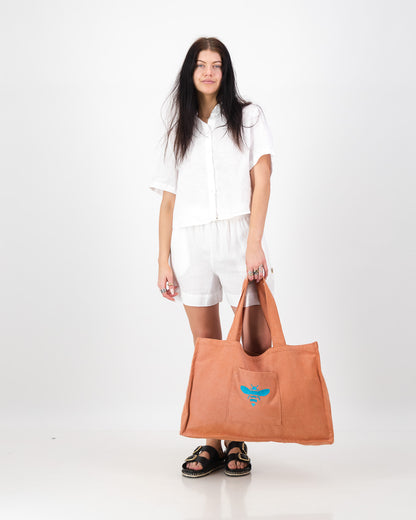 Womens Linen Cropped Shirt