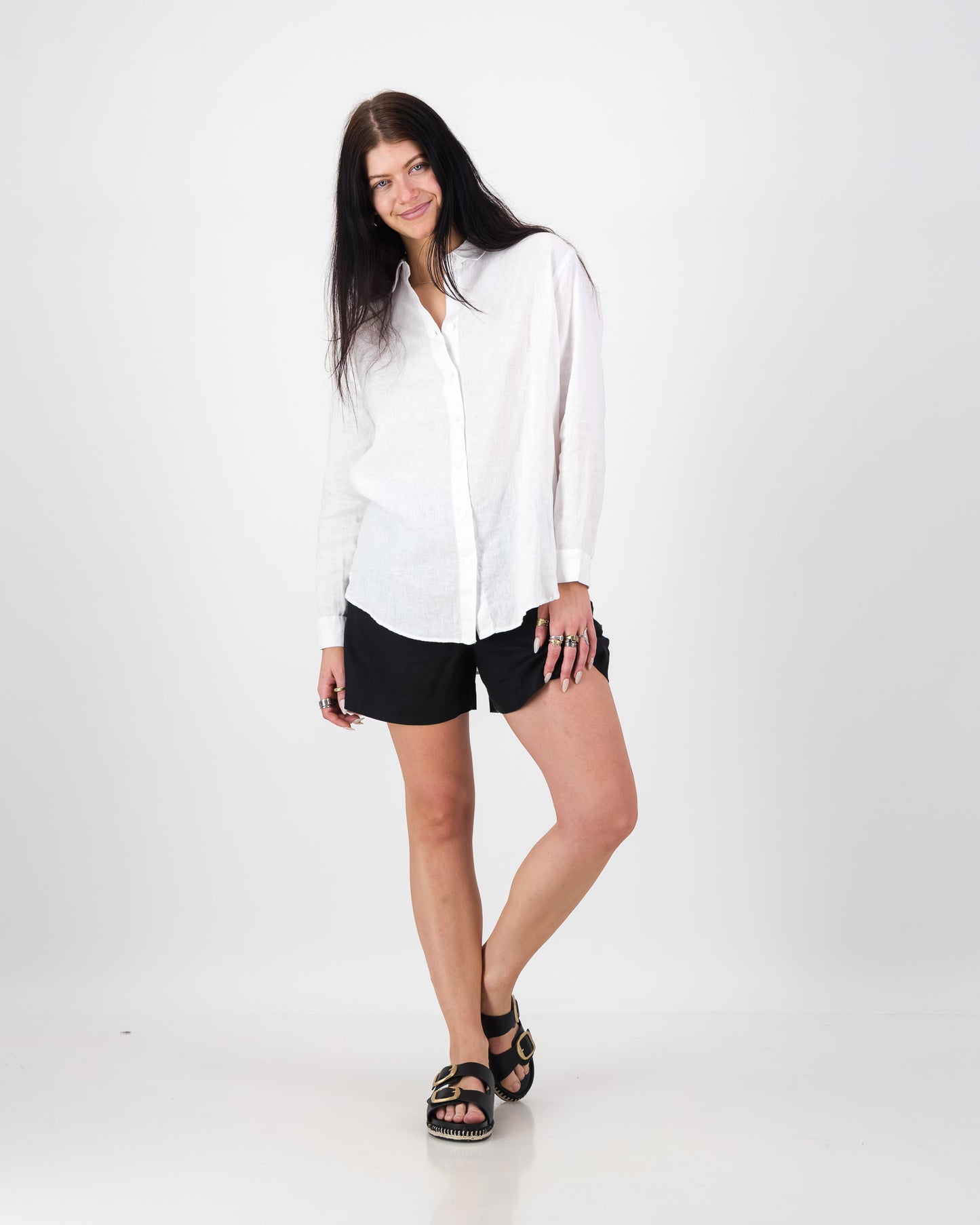 Womens Linen Resort Short