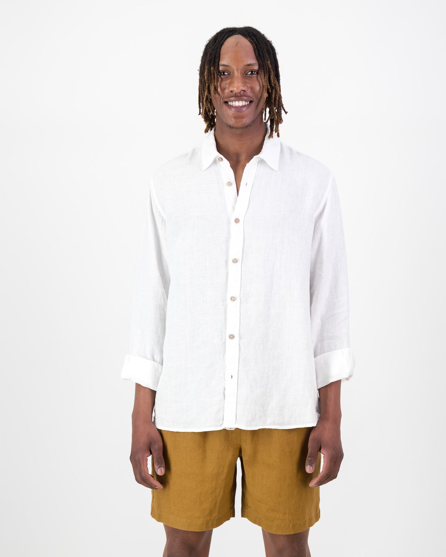 Mens Linen Drawstring Shorts