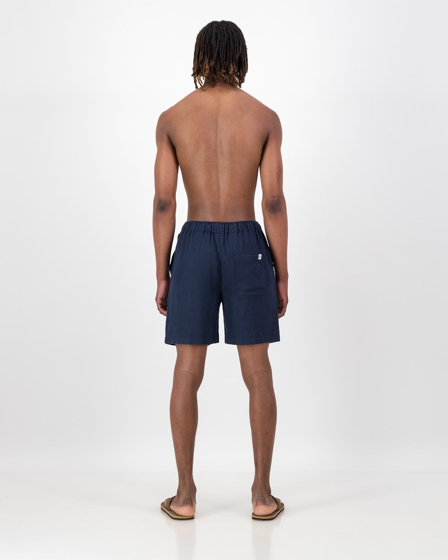 Mens Linen Drawstring Shorts