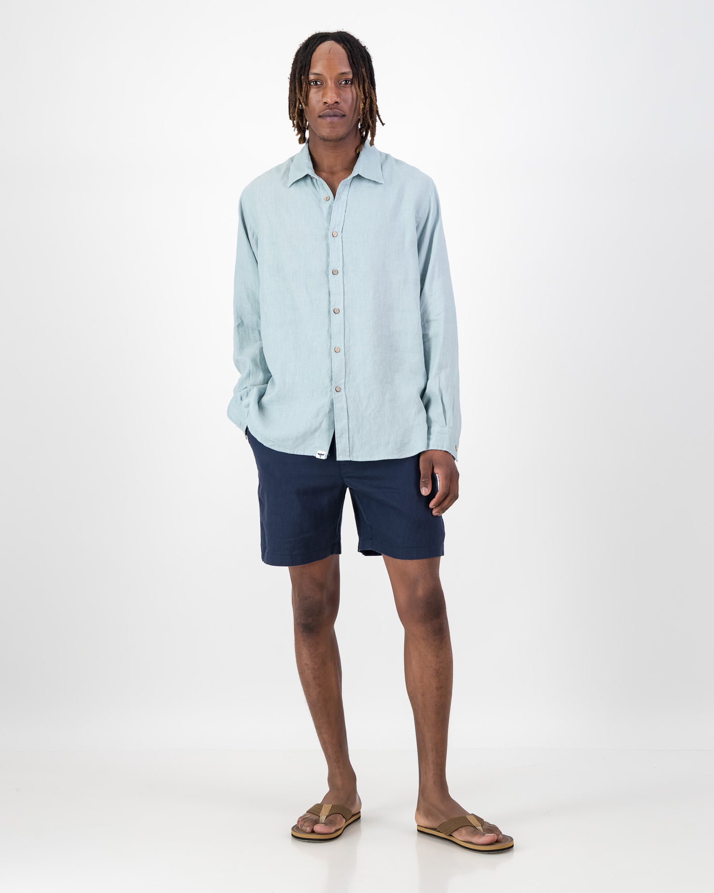 Mens Linen Drawstring Shorts