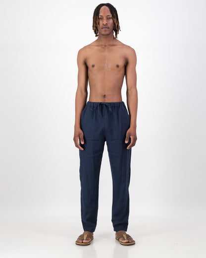 Uni Linen Drawstring Pant