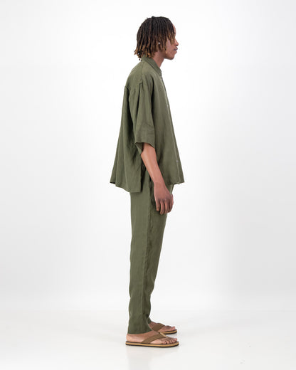 Uni Linen Drawstring Pant