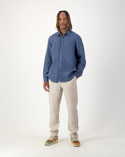 Uni Linen Drawstring Pant