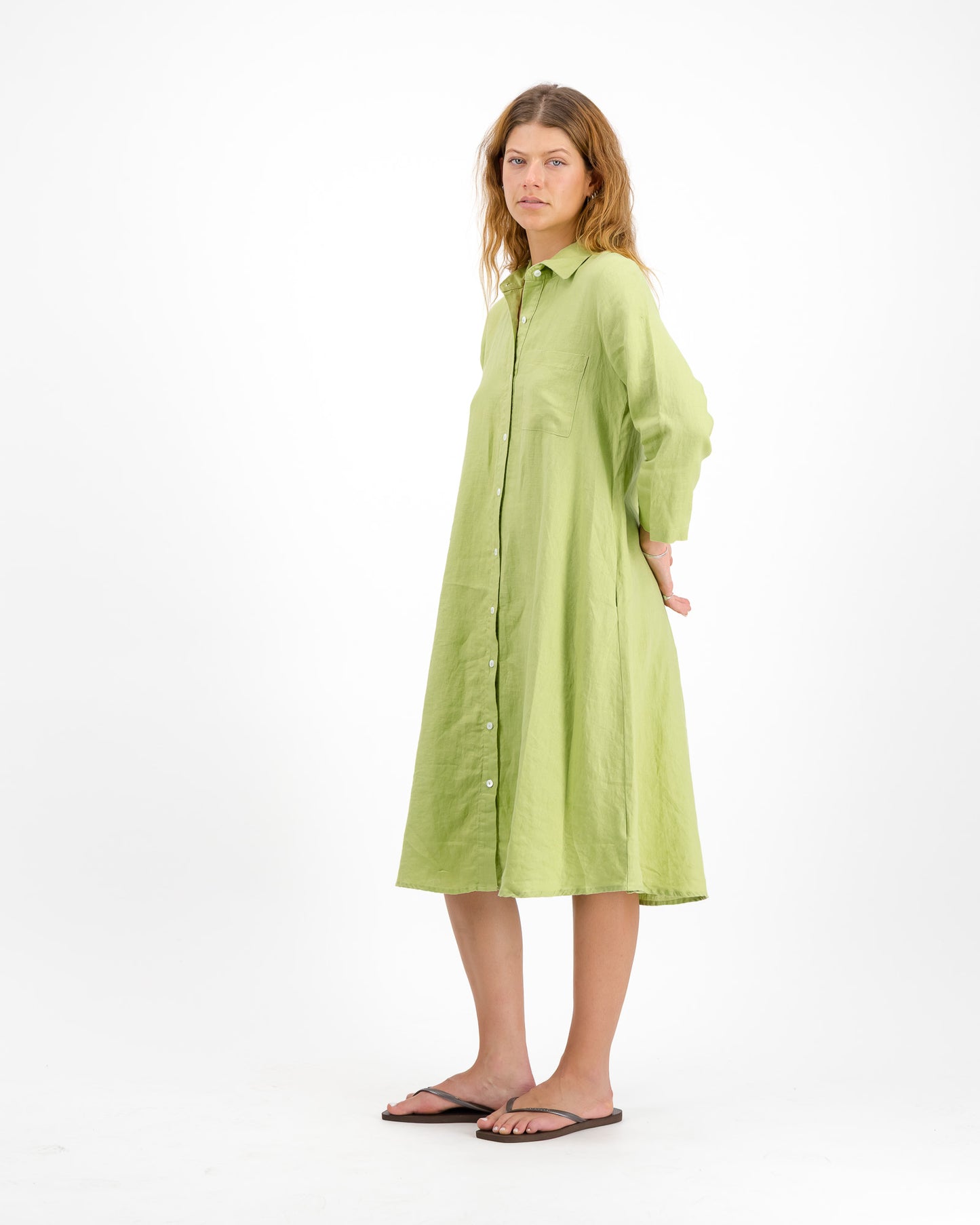Women’s Classic Linen Shirt Dress