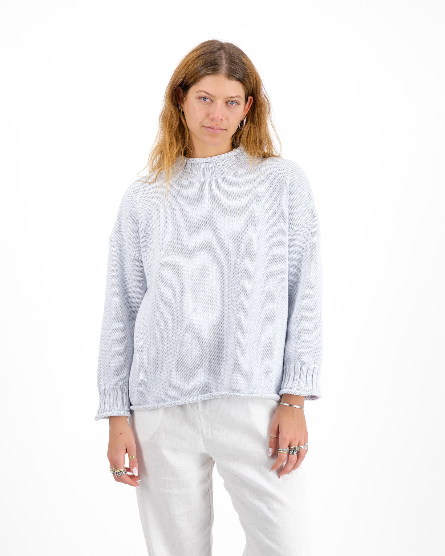 Rib Neck Sweater