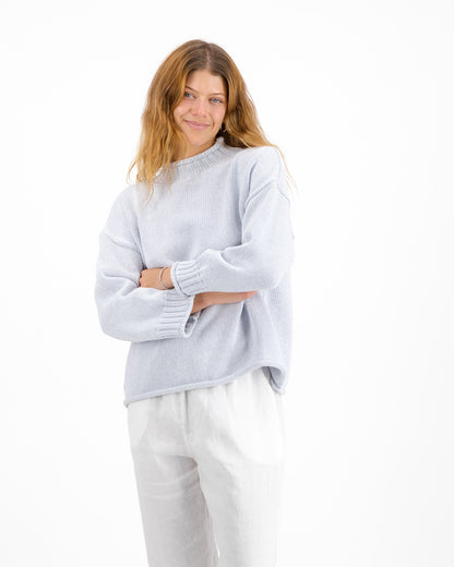 Rib Neck Sweater