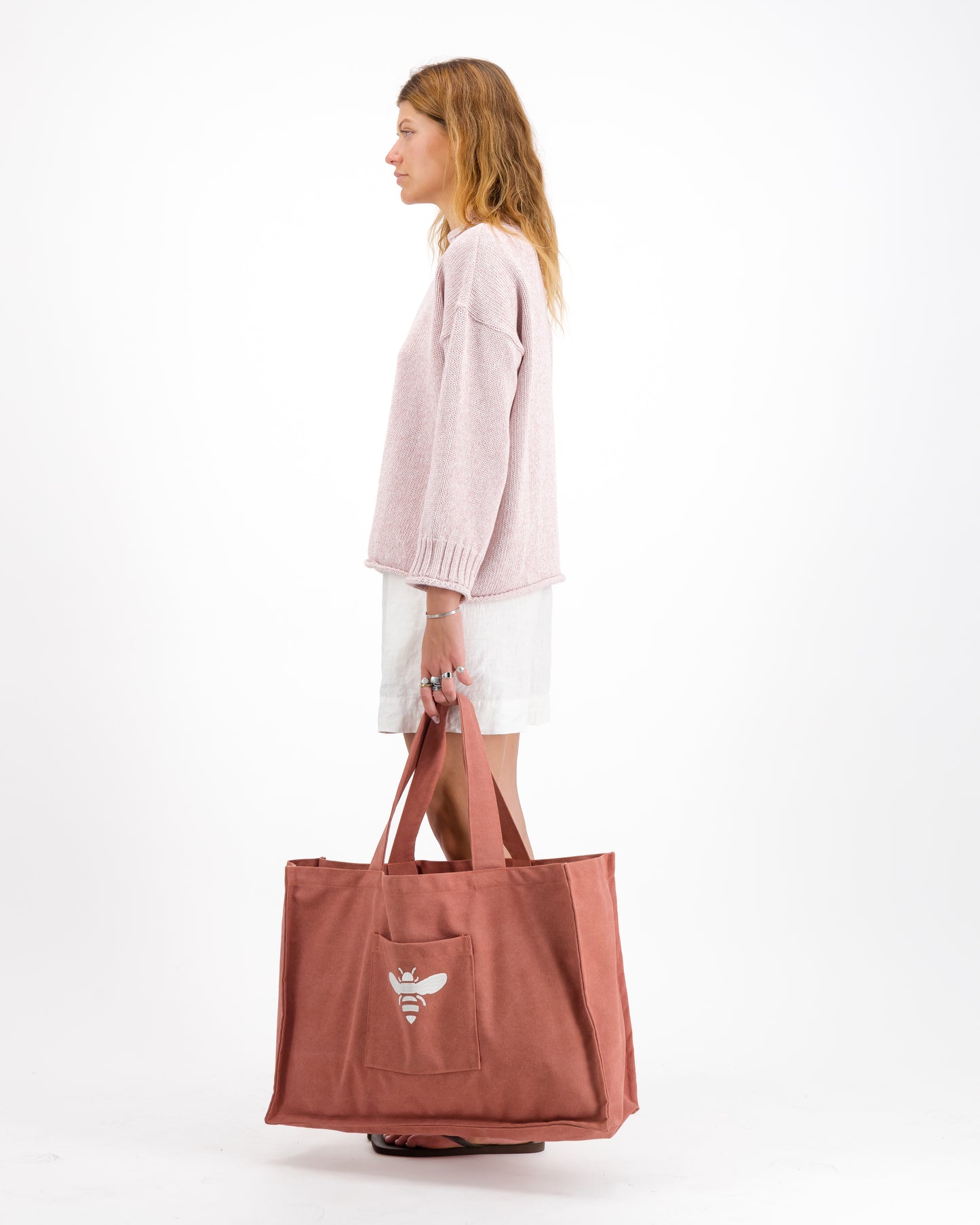 Canvas Bee Beach Bag