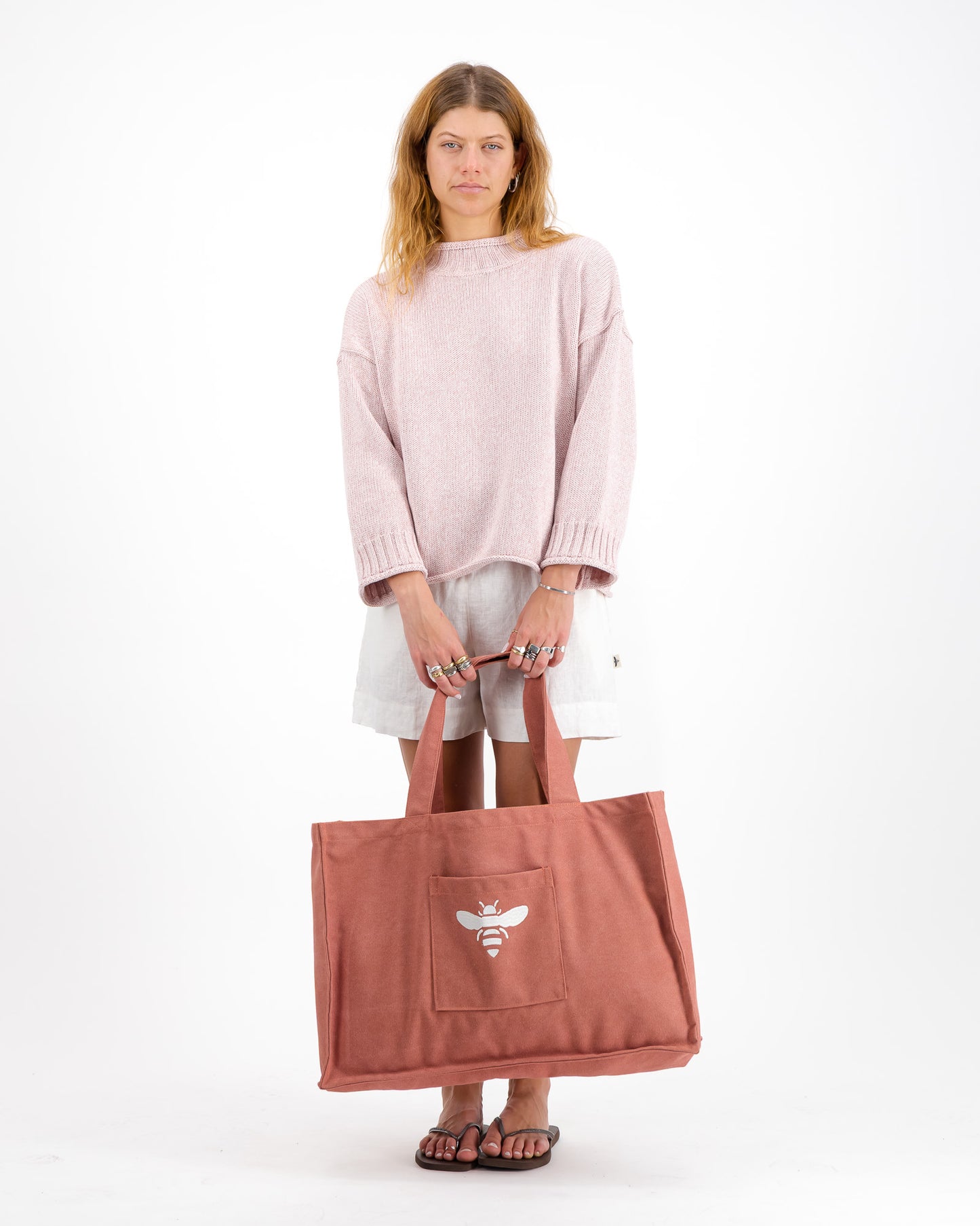Canvas Bee Beach Bag