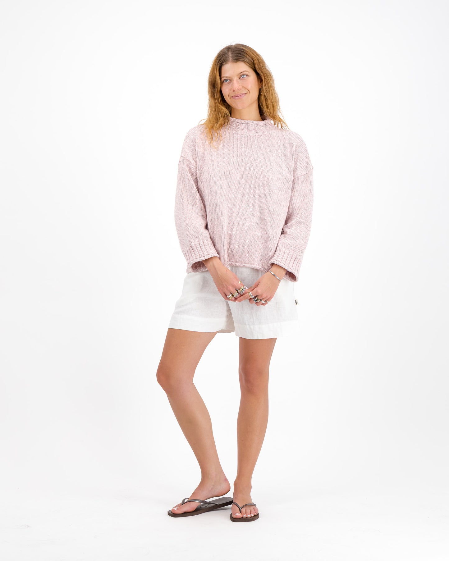Rib Neck Sweater