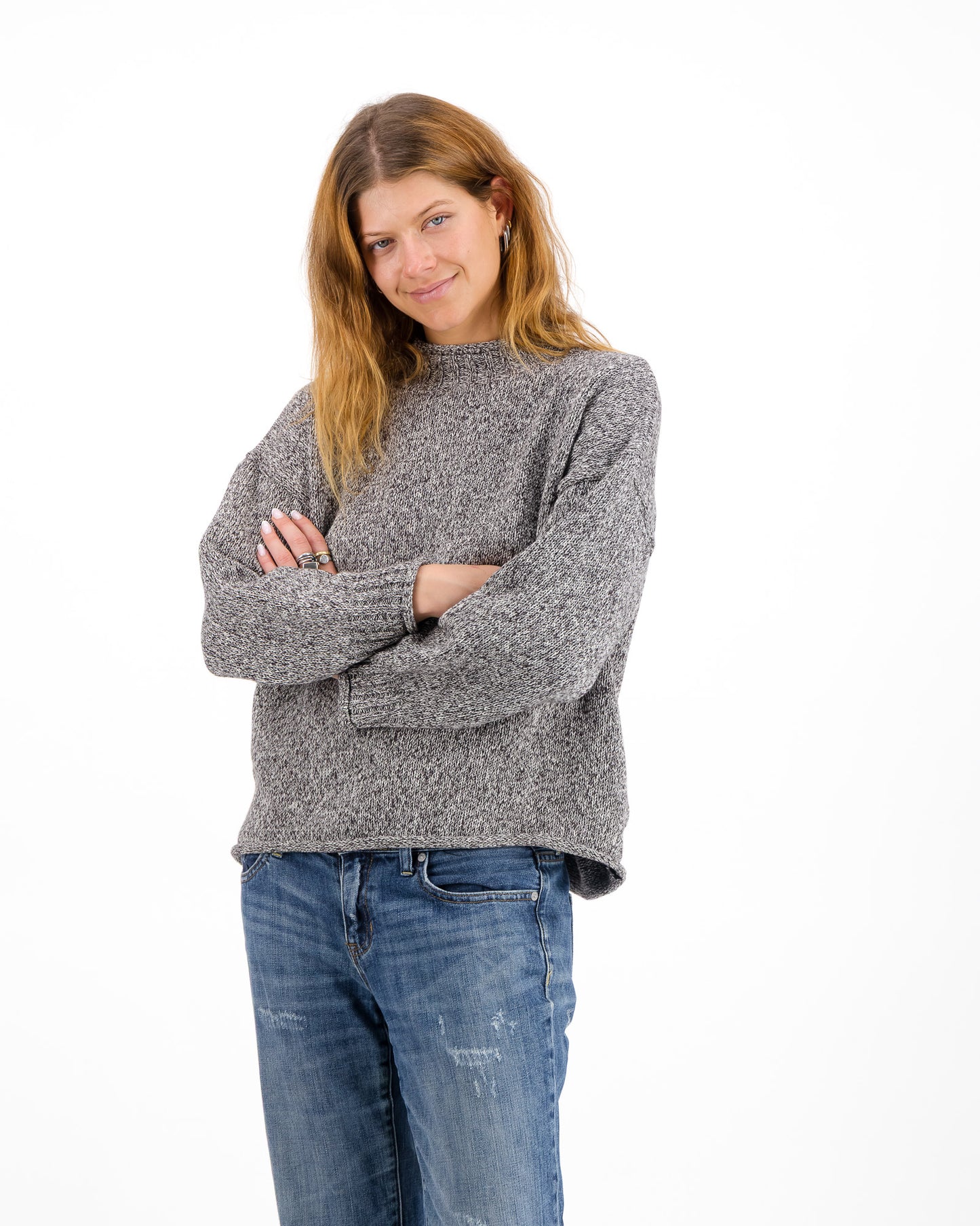 Rib Neck Sweater