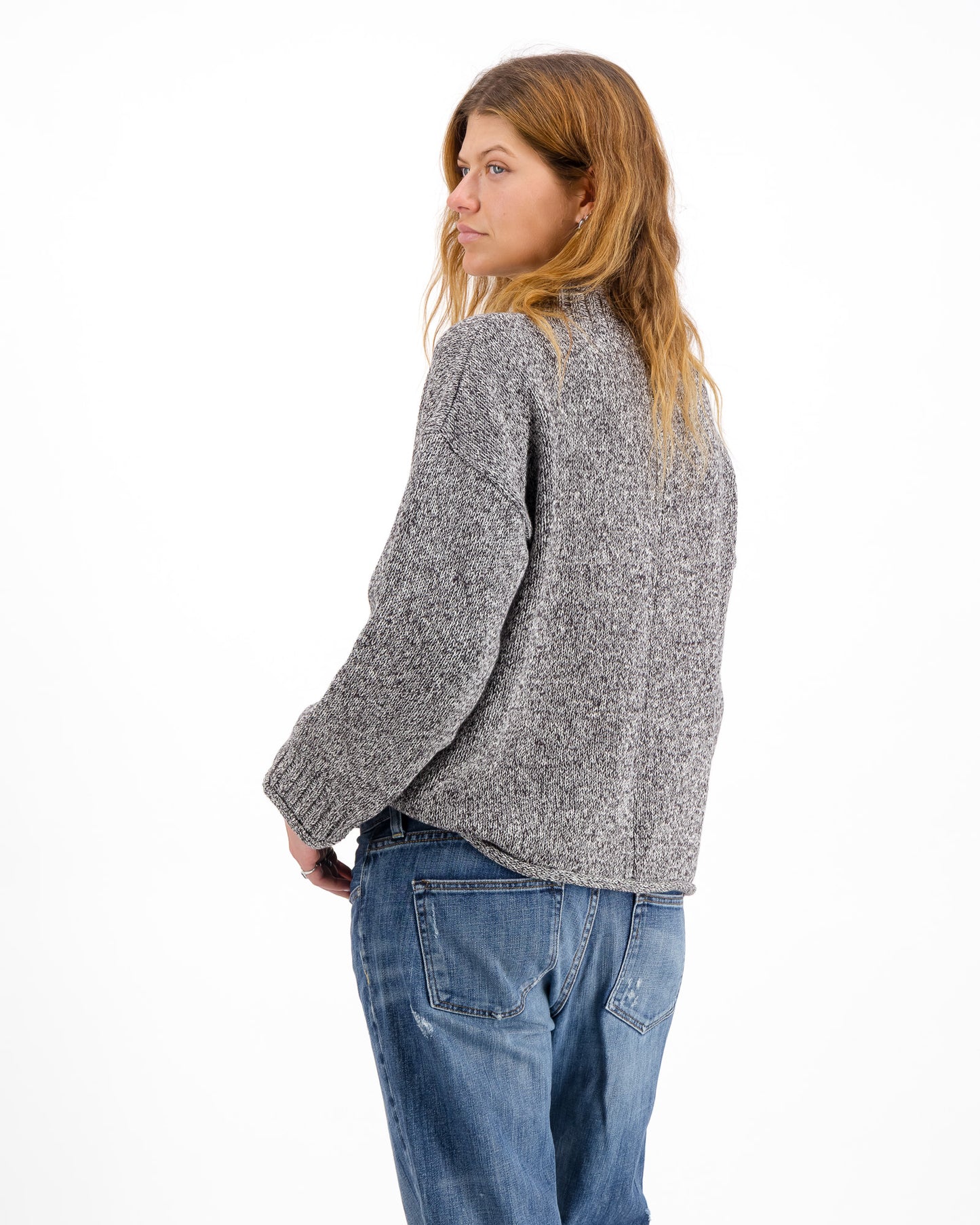 Rib Neck Sweater