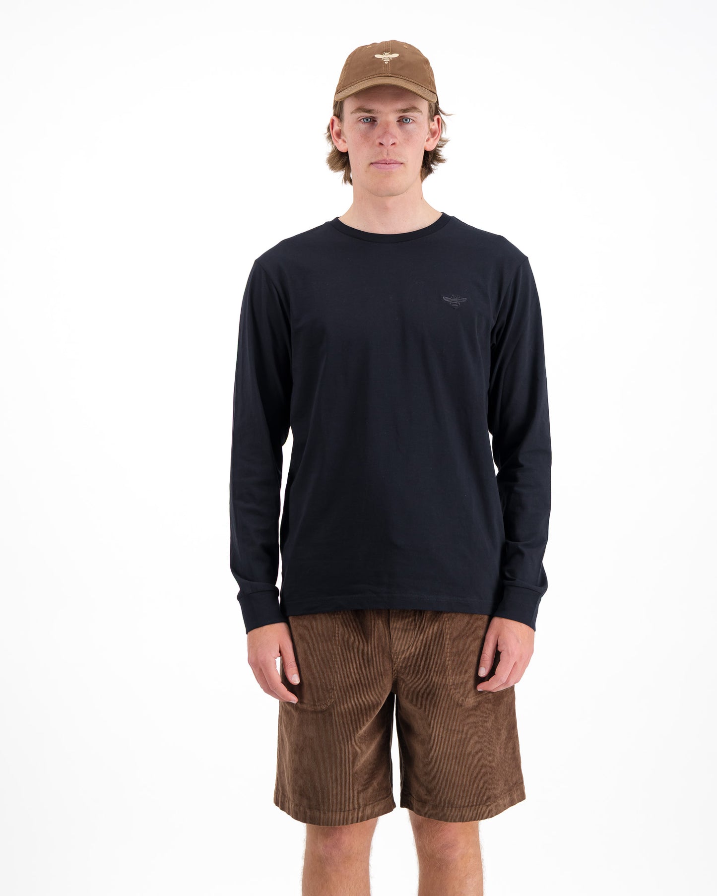 Embroidered Long Sleeve Bee Tee
