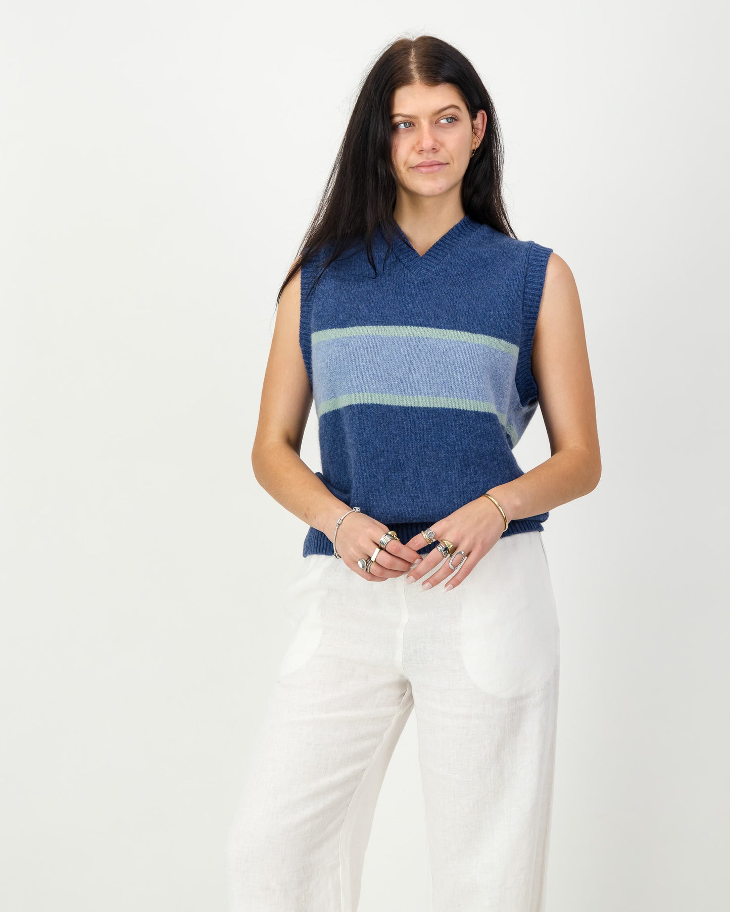 Womens Linen Wide Leg Pant