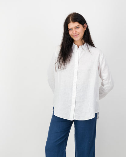 Womens Linen Wide Leg Pant