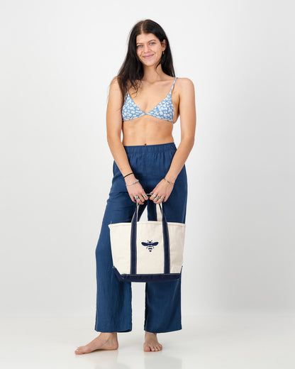 Womens Linen Wide Leg Pant